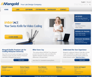 mangold-international.asia: Video Lab Construction, EyeTracking Device, Physiology, Video Coding - Mangold International
Mangold International offers software and services for building video based observation labs for various research areas, such as Psychology, Animal Behavior, Ergonomics, Usability and many more