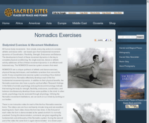 nomadics.net: Nomadics Exercises
Nomadics is based on all human body movements from simple every-day actions to complex athletic and dance skills.  Nomadics uses five fundamental movement dynamics of Coordination, 
Flexibility, Strength, Endurance and Balance.  Healthy hands is a system that will benifit anyone using their hands and is available as a healthy hands dvd.