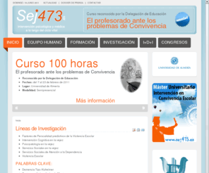 sej473.es: Líneas de Investigación
Grupo de Investigación SEJ-473: Intervención psicológica y médica a lo largo del ciclo vital.