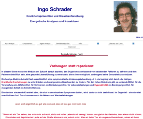 tensorseminare.de: AuraAnalyse-Tensorseminare-Tensor
Wenn Sie krank sind, müssen Sie wissen warum!Wie kann Ihnen sonst geholfen werden?