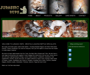 jurassicreps.net: Jurassic Reps / Bristol Reptile Supplies & Accessories
Jurassic Reps - For All Your Reptilian Needs. Snakes - Corn's, Boa's, Python's, Bearded Dragons, Monitor Lizards, Chameleon, Tortoises, Gecko's, Frogs etc...Starter kits to full set ups, frozen mice/rats (all sizes), lighting/heating & fittings, custom made vivariums, meal worms, wax worms, food supplements, crickets, locuts and much more!