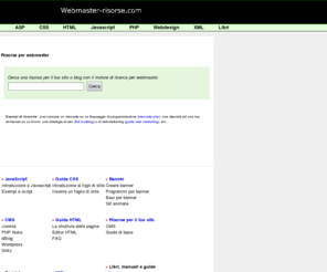 webmaster-risorse.com: risorse webmaster - risorse per webmaster
Cerca una risorsa per il tuo sito o blog con Webmaster-Risorse.com.