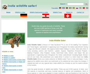 indiawildlifesafari.net: India Wildlife Safari, India Wildlife, India Wildlife Safari Tours, Wildlife Safari Tours India
India Wildlife Safari provides information about the India Wildlife Safari. India Wildlife Safari is specialized in organizing Wildlife Safari Tours in India, Nepal and Bhutan.