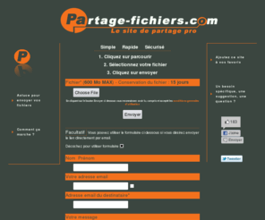 partage-gros-fichiers.com: Partage de fichiers en ligne
Partage de fichiers en ligne