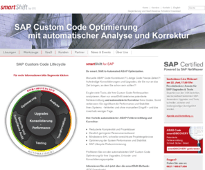 smartshift.de: smartshift | smartshift - SAP Upgrade und SAP Unicode Projekte, IT Modernisierung, IT Migration, IT Transformation
smartShift ist der Komplettdienstleister f?r die Modernisierung (Migration, Transformation, SW-Restrukturierung, Infrastrukturdefinition) veralterter IT-Systeme. Unser besonderes Augenmerk gilt dabei der Beibehaltung und dem Schutz der ?ber Jahre erfolg