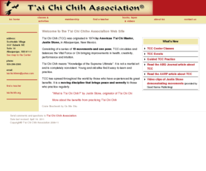 taichichihassociation.org: T'ai Chi Chih Association: Homepage
Tài Chi Chih (TCC), originated by Justin Stone,  consists of 19 movements and one pose that activate, balance and circulate the chi.> <Meta name=