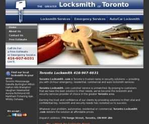 locksmith-toronto.com: Toronto Locksmith  24 Hour Locksmith Toronto
Toronto Locksmith - Toronto  CA., CALL 416-907-6031 for 24-hour emergency, locksmith services such as auto locksmith. Dispatch address: 770 Yonge Street, Toronto, ON M4Y 2B6