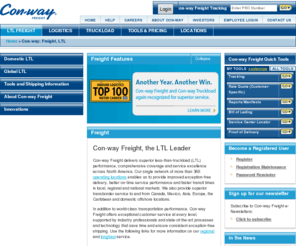trueltlcollaboration.net: Con-way: Freight, LTL
Con-way Freight delivers superior less-than-truckload (LTL) performance, comprehensive coverage and service excellence across North America.
