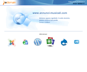 annunci-musicali.com: .::annunci-musicali.com::.
Registrazione domini italiani, europei ed internazionali di primo e secondo livello. Ampia offerta di servizi hosting.