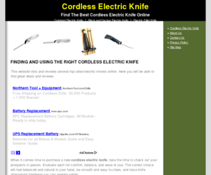 cordlesselectricknifechoice.com: Cordless Electric Knife? Review The Best Electric Knives
Don't buy any electric Knives before you read our cordless electric knife review website. We compare different top rated electric carving knives. Read more and get the facts now.