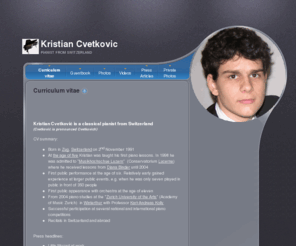 cvetkovic.biz: Kristian Cvetkovic - Curriculum vitae
