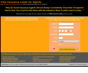freeinsuranceleadsforagents.com: Free Insurance Leads for Agents - Insurance Marketing that Soars?
Free Insurance Leads for Agents - Internet insurance marketing edge they pray you ignore. Soar your closing rates with national TV ad spots that work for you...