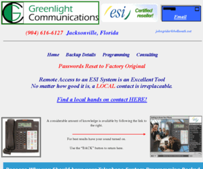 greenlightconnection.com: ESI Telephone System Service
ESI telephone system