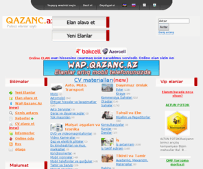 qazanc.az: Qazanc.AZ - Pulsuz Elan Saytı
Qazanc.AZ - Pulsuz Elan Saytı