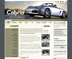 cabriostyling.com: Cabriostyling; alle mogelijke onderdelen voor uw cabrio!
Cabriostyling; alle mogelijke onderdelen voor uw cabrio!