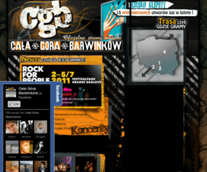 cgb.art.pl: CGB - Cała Góra Barwinków - oficjalna strona zespołu
Cała Góra Barwinków - Oficjalny serwis WWW