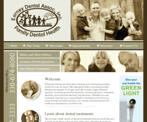 earneydental.com: General, Cosmetic Dentist in Millersburg and Shreve, OH - Earney Dental - Drs. Willliam and Robert Earney
Professional dentists in Millersburg and Shreve, OH offering preventive dentistry, cosmetic dentistry, restorative dentistry, reconstructive dentistry and dentures.