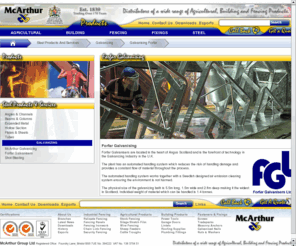 forfargalvanizing.com: Galvanising Forfar | Steel Products And Services |  McArthur Group
McArthur Group Ltd are Suppliers of a wide range of Agricultural, Building and Fencing Products.