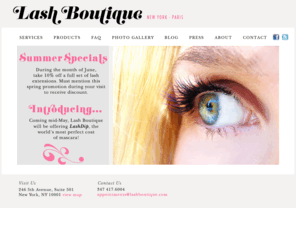 lashboutique.com: Lash Boutique | Lash Extensions | NYC and Paris
Lash Boutique offers expert semi-permanent eyelash extensions in New York City.