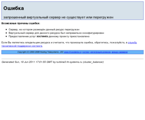 alextrim.com: Ошибка: запрошенный виртуальный сервер не существует или перегружен - Хостинговые телесистемы. Хостинг, регистрация доменов.
Error message