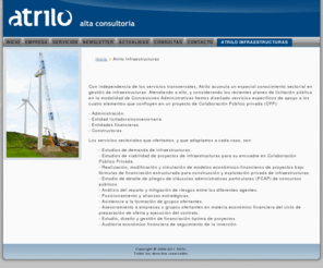 atriloinfraestructuras.es: Atrilo · Atrilo Infraestructuras
Atrilo Infraestructuras. Colaboración Público Privada (CPP).