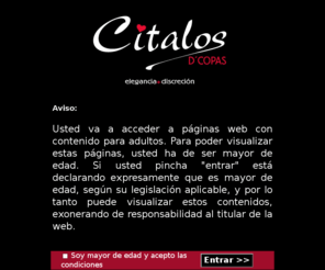 citalos.es: Citalos. Elegancia, Distincion, Unico, Exclusivo, Diferente, Barra Americana, Club Citalos
Citalos, trabajo para chicas, Elegancia, Distincion, Unico, Exclusivo, Diferente, Barra Americana, Club Citalos