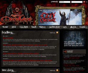 ozzfest.com: Ozzfest :: The Ozzfest Community at Ozzfest.com | Hard Rock & Heavy Metal
The official Ozzfest community at Ozzfest.com - Hard Rock and Heavy Metal photos, information and more.