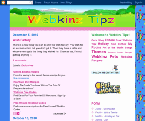 webkinztipz.com: Webkinz Tipz
