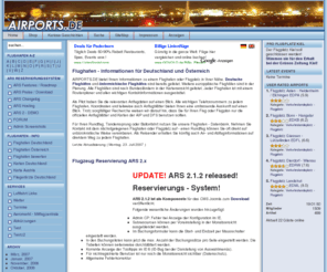 aeroseek.net: AIRPORT Flughafen Flugplatz Pilot
Flughafen, Airport, Flugplatz, - Info für Piloten rund um Luftfahrt, Flugschule, Aeroclub, Flugwerft, Flugzeug, Aero-Jobs, Flugzeugcharter und Flugzeugmarkt in der der General Aviation