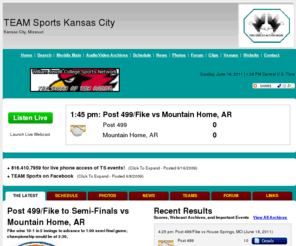 kcteamsports.com: TEAM Sports Kansas City | Missouri | Live Webcast, Schedule, Scores, News, Alerts - Meridix LiveID
