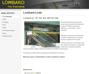 lombard-lodz.com: Lombard Łódź
Lombard przy Żubardzkiej - najkorzystniej w Łodzi.