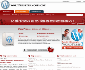 wordpress-fr.org: WordPress Francophone
La communauté francophone autour du CMS WordPress et WordPress Mu