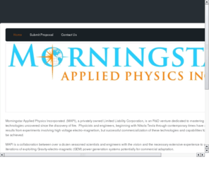 morningstarapi.com: Morningstar Applied Physics Incorporated LLC
