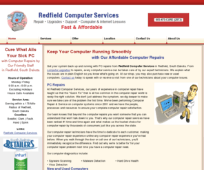 redfieldcomputerservices.com: PC Repairs, Computer Repairs | Redfield, Aberdeen, Huron, SD
Get your system back up and running with PC repairs from Redfield Computer Services in Redfield, South Dakota.