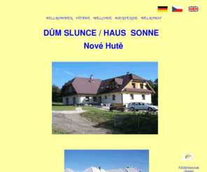 xn--bhmerwaldurlaub-8sb.com: Guenstige Erholung und Entspannung beim Boehmerwald Urlaub
Boehmerwald Urlaub: Ferienwohnung im Boehmerwald in Kaltenbach / Nové Hutĕ, Wandern, Fahrrad fahren, Waldseen, Erholung; Ski Abfahrt und Langlauf am Ort. Viele Sehenswuerdigkeiten in der Region, Gartengrill und Spielplatz am Haus.