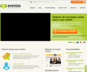 sistemaeventos.com: Sistema online para eventos e inscrição online - Sistema Eventos
Sistema Eventos