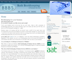 bath-bookkeeping.com: Bath Bookkeeping & Business Services - Sage & AAT qualified, experienced, accurate, reliable & timely!
Bookkeeper in Bath, bookkeeping in Somerset. Sage accounts. Knee deep in paperwork? We can help!