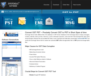 convertostpst.com: Convert OST PST Software
Convert OST PST software is a perfect solution to convert OST file to PST file. This tool outstanding way to ost to pst migration.