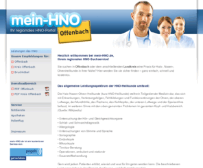 mein-hno.info: mein-HNO – Willkommen!
Willkommen bei mein-HNO, Ihrem regionalen HNO-Suchportal