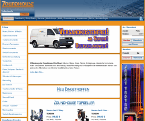 zoundhouse.de: Zoundhouse - Das Musikerparadies In Dresden & Online
Das Musikerparadies in Dresden. Verkauf und Service von Gitarren, Bässen, Amps, Schlagzeug, Pianos, Keyboards, Studio- Beschallungsanlagen. Wir führen ausserdem ein breites Angebot von Noten, Lichtanlagen, Zubehör über klassische Instrumente bis hin zu DJ-Equipment.