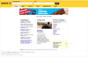 gulasidan.se: Hitta företag, produkter och tjänster i Gula Sidorna på eniro.se
På Eniro hittar du adresser, telefonnummer, mobilnummer och kartor till företag, organisationer, kommuner och landsting. Sök & hitta hos oss!