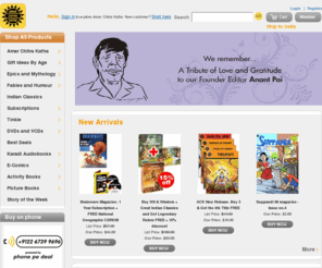 amarchitrakatha.com: Amar Chitra Katha: Indian Stories for Children - Books, Comics, DVDs and more
The Online book store of Amar Chitra Katha, with a comprehensive collection of comics, activity books, illustrated & picture books, e-comics, DVDs and much more.