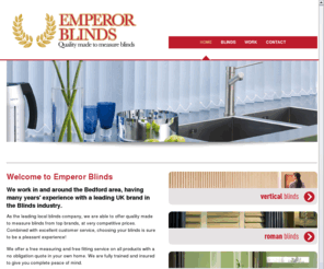 emperorblinds.co.uk: Emperor Blinds
Quality made to measure blinds from Emperor Blinds Bedfordshire