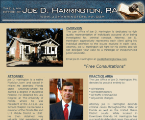 jdharringtonlaw.com: JD Harrington Law
Contact Orlando criminal defense attorney Joe D. Harrington, P.A. if you've been arrested for committing a crime in or around Orlando, Florida.