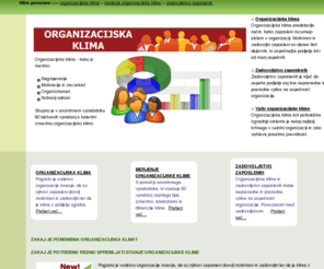 organizacijskaklima.net: Organizacijska klima
Organizacijska klima in merjenje organizacijske klime