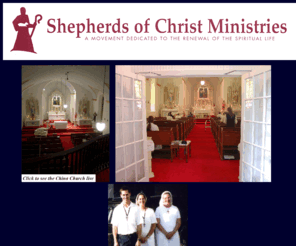 sofc.org: Shepherds of Christ Homepage
 Location of Our lady of Clearwater; Shepherds of Christ Ministries focuses on enriching the spiritual life of priests, religious and laity through a family of newsletters, books, tapes, and prayer networks.