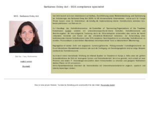 sox-consult.de: Sarbanes Oxley Act - Consulting
SOX Sarbanes Oxley Act