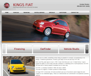 kingsfiat.com: Kings FIAT | New Fiat dealership in Cincinnati, OH 45249
Cincinnati, OH New, Kings FIAT sells and services Fiat vehicles in the greater Cincinnati