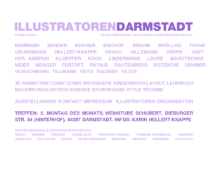 illustratorendarmstadt.com: Illustratoren Organisation e.V. ( Gruppe Darmstadt )
I.O. - Illustratoren Organisation e.V. ( Darmstadt )