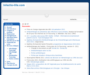 infectio-lille.com: Infectio-lille.com
infection, infectiologie, maladies infectieuses, maladies transmissibles, maladies tropicales, antibiotiques, antibiothérapie